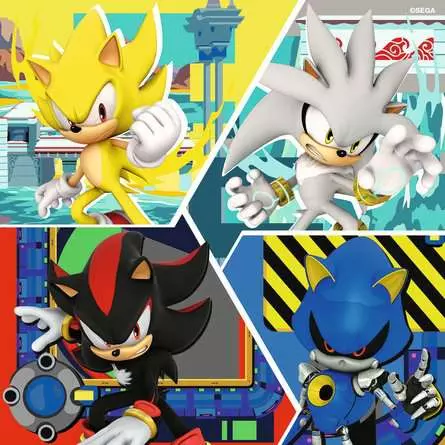 Kinderpuzzle ab 5 Jahren - Die Abenteuer von Sonic - 49 Teile