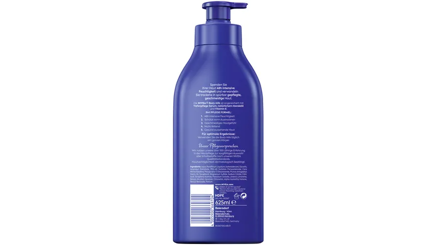 NIVEA Body Reichhaltige Body Milk 625 ml