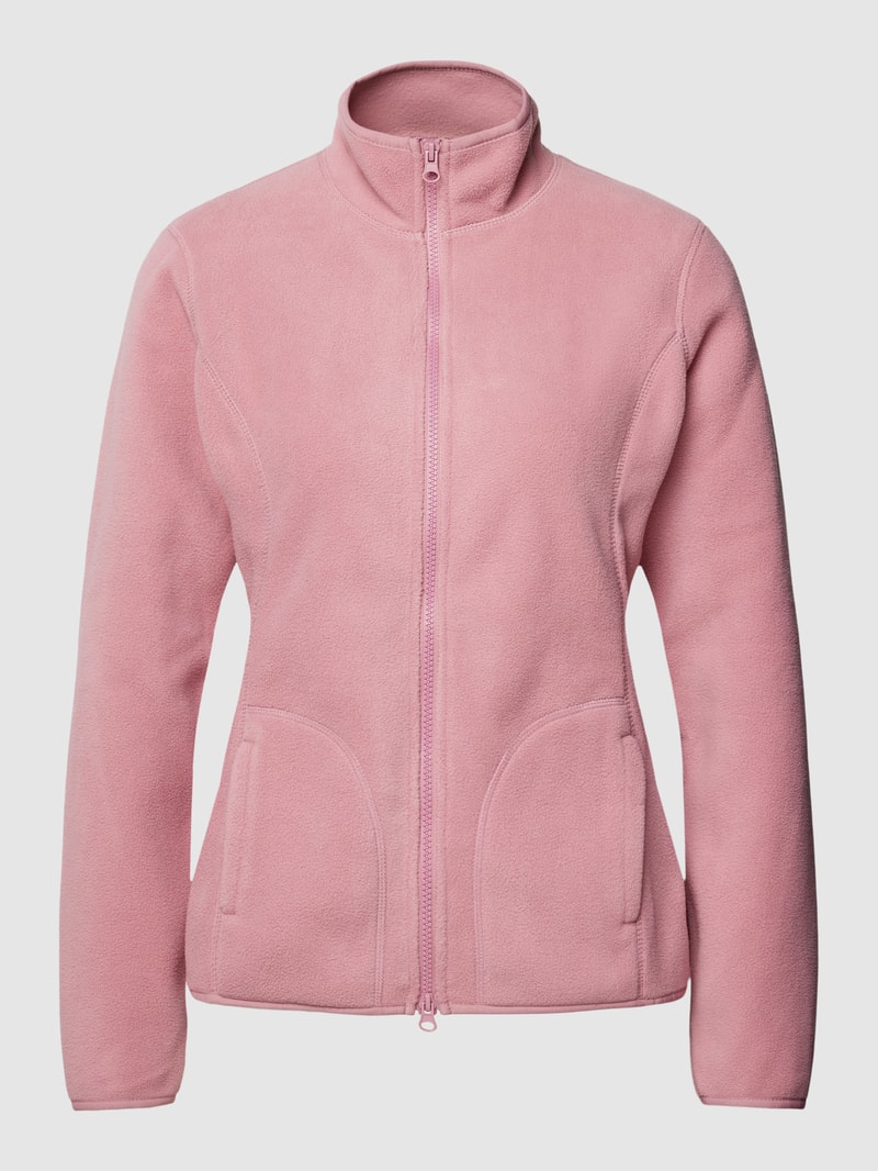 Fleecejacke mit Zweiwege-Reißverschluss in altrosa