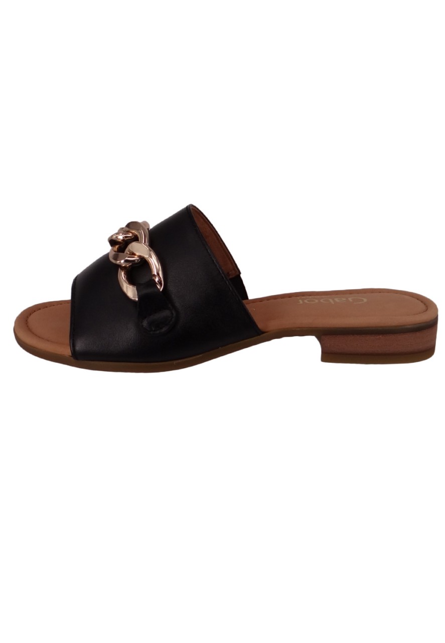 GABOR Komfort Sandalen schwarz