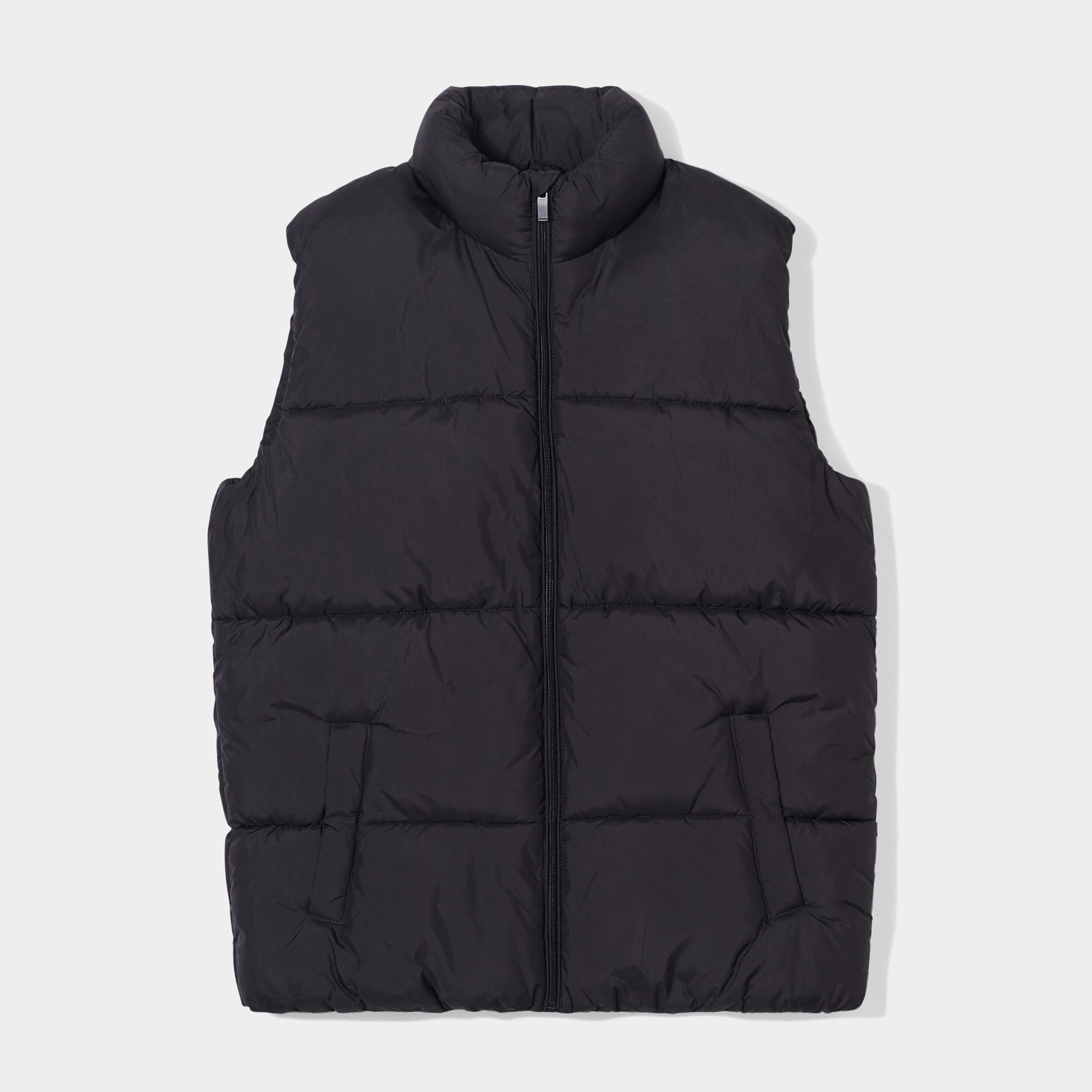 Doudoune sans manches zippée noir homme | La Halle
