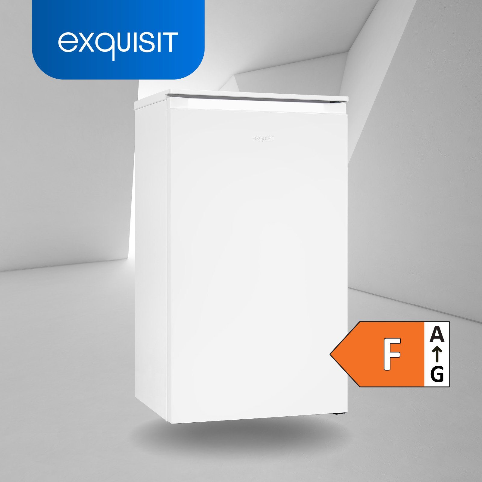 exquisit Gefrierschrank GS111-010F, 85 cm hoch, 48 cm breit, kompakt mit praktischer Gefrierklappe