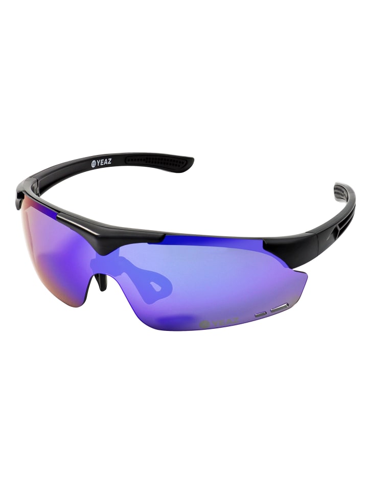 YEAZ SUNUP Magnet-Sport-Sonnenbrille in mattschwarz günstig kaufen onesize