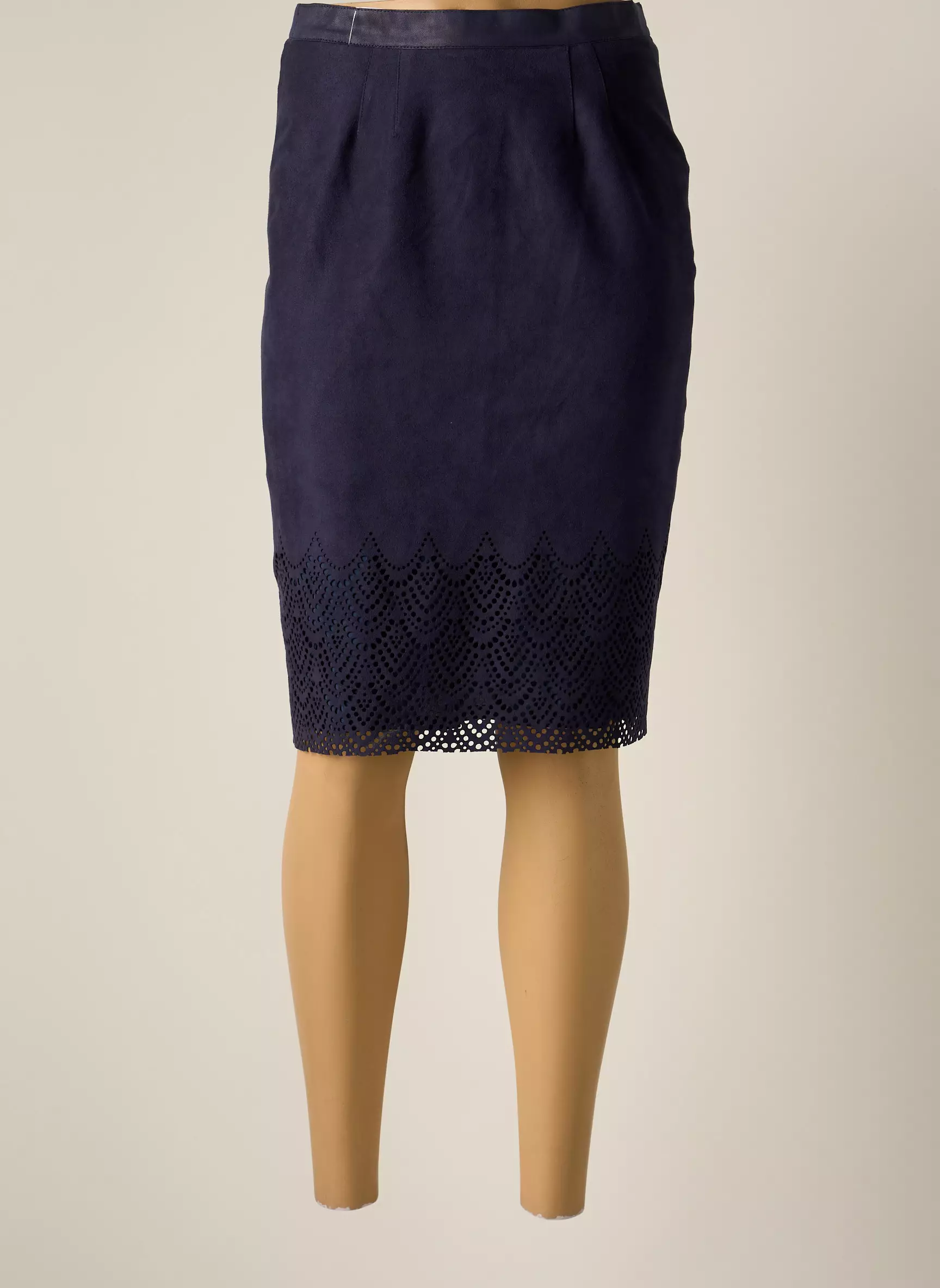 Jumfil Jupes Mi Longues Femme couleur bleu