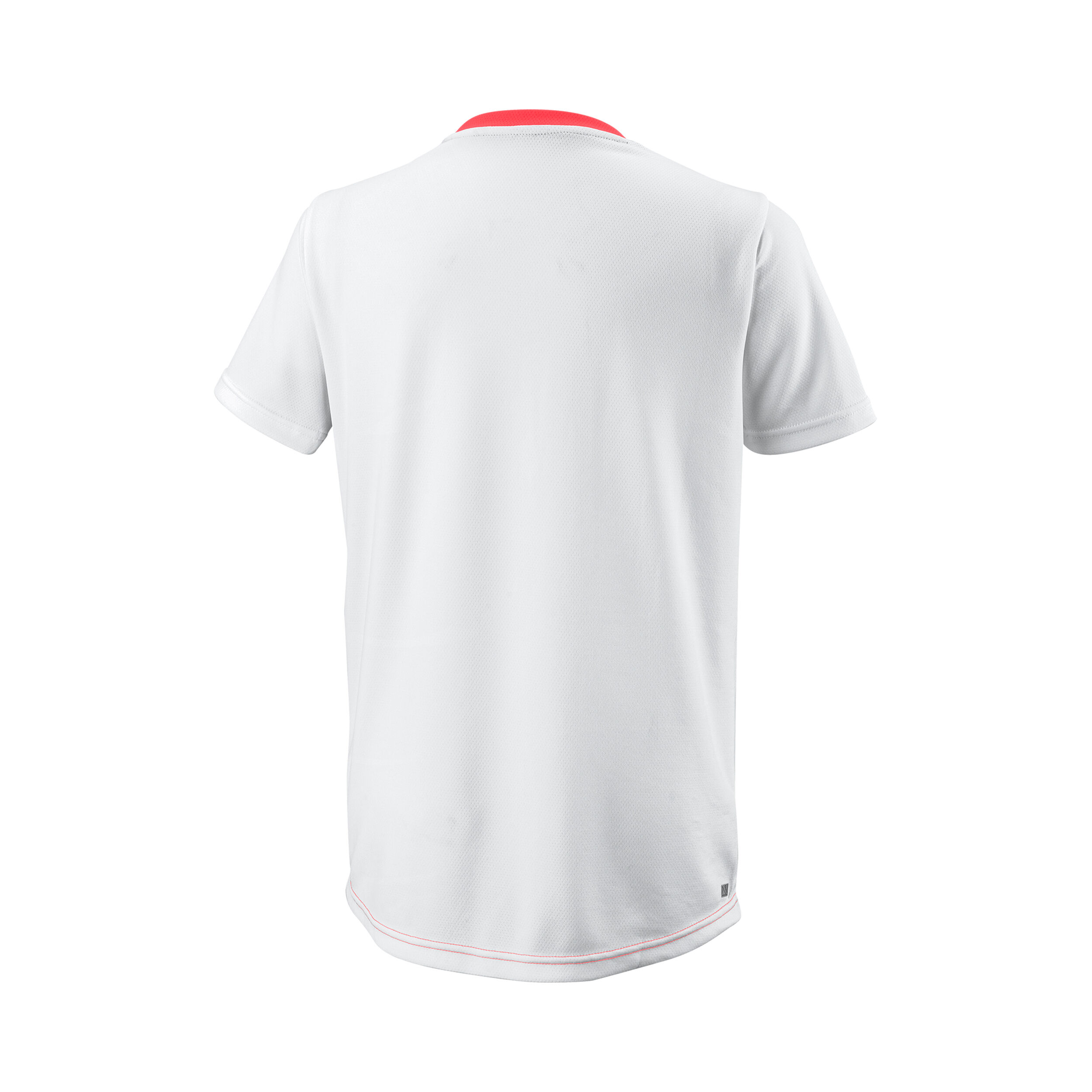 Team T-Shirt Jungen - Koralle, Weiß