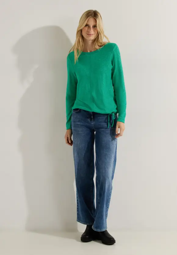 CECIL Cosy Melange Langarmshirt
