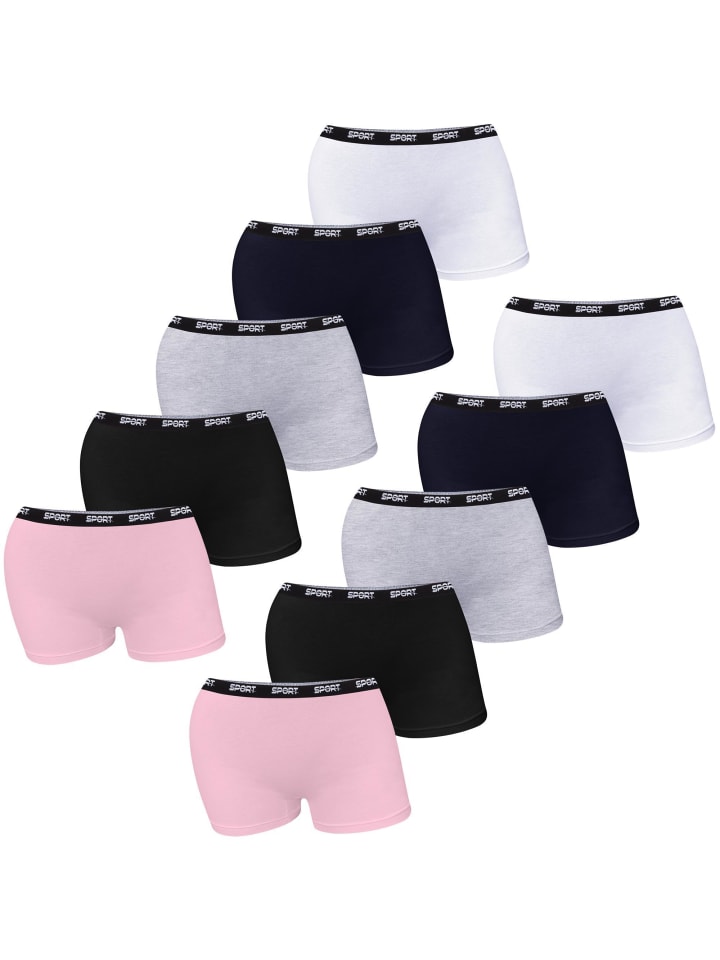 LOREZA 10er Set Pantys - Sport - Bunt günstig kaufen