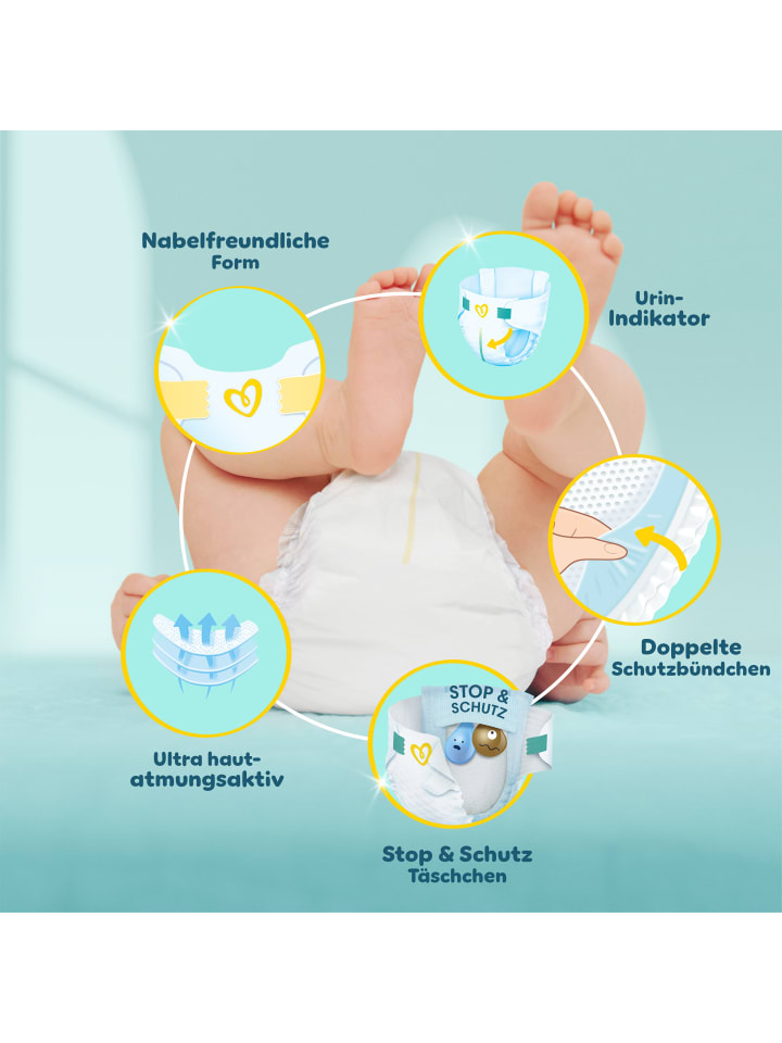 Pampers Pampers Premium Protection Größe 2, 240 Windeln, 4kg-8kg günstig kaufen 2