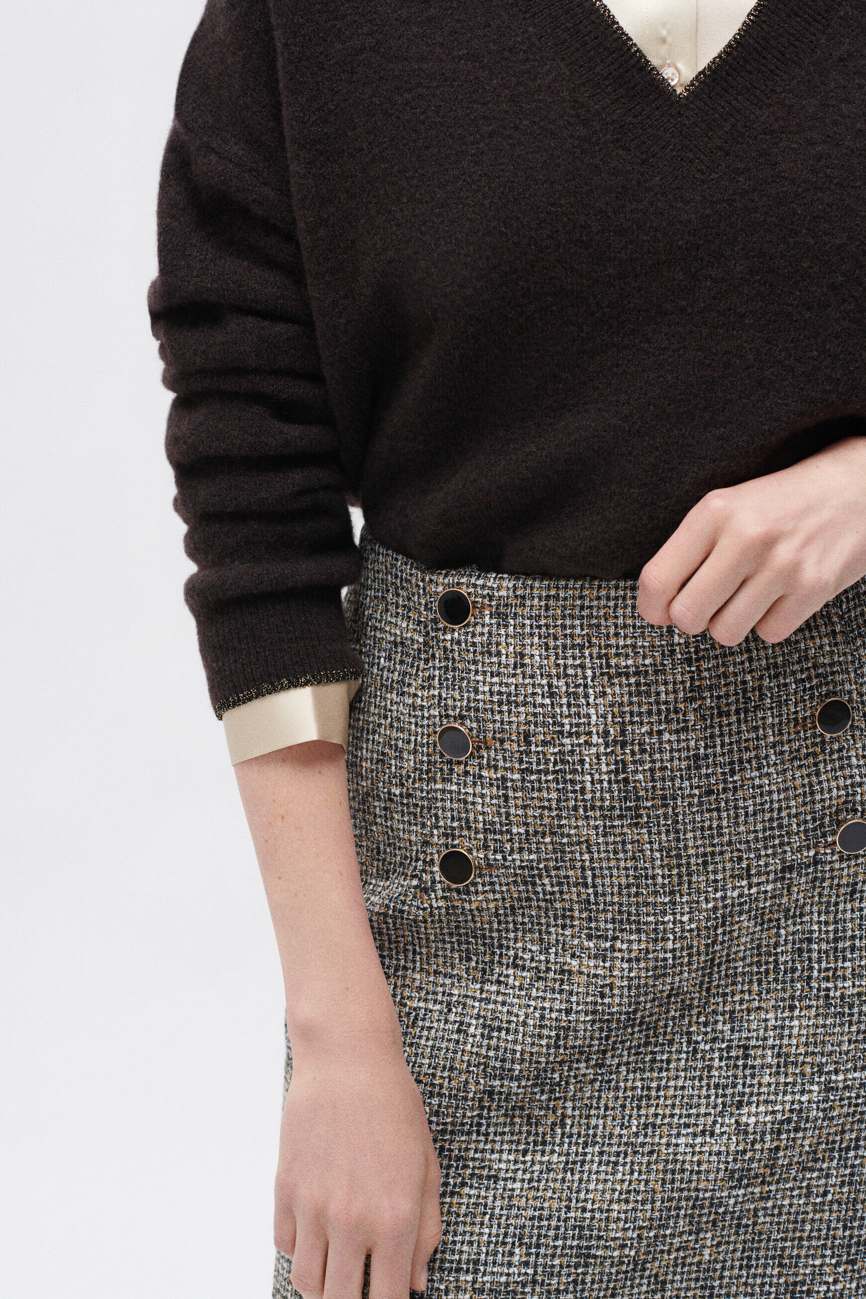Jupe jary marron femme