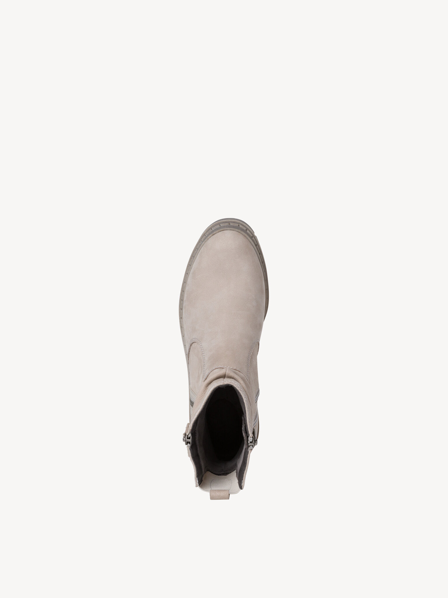 Bottine en cuir - gris