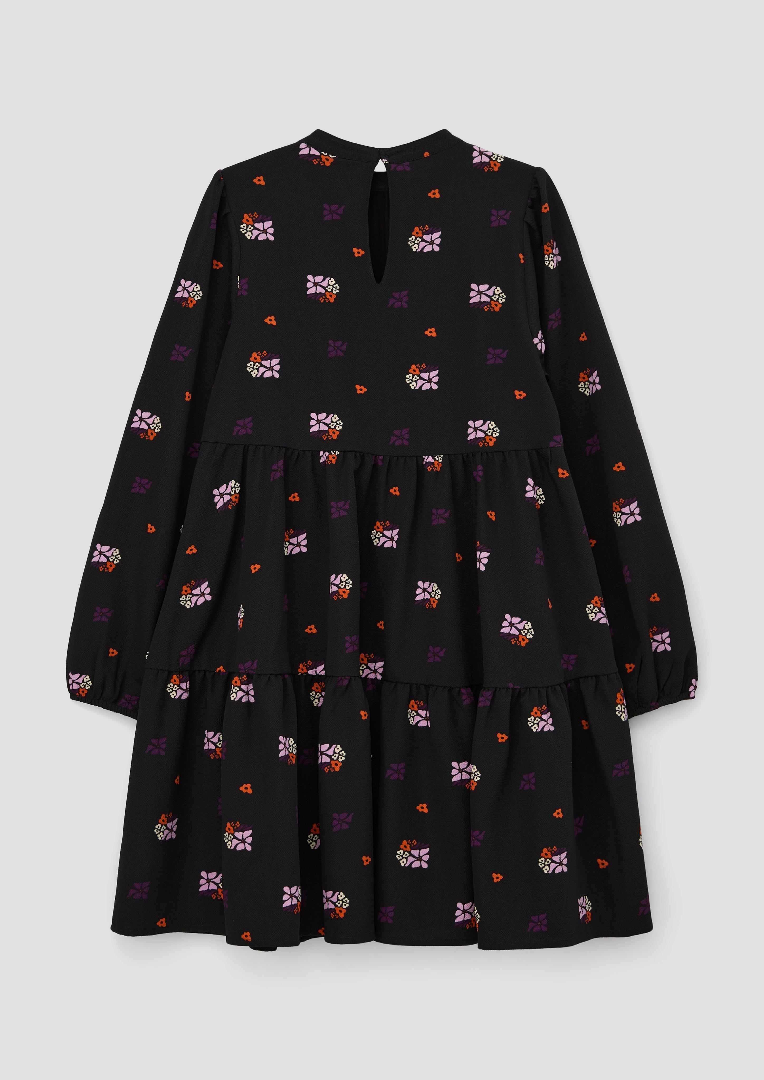 Crêpe-Kleid mit Raffung  2134012-99A1