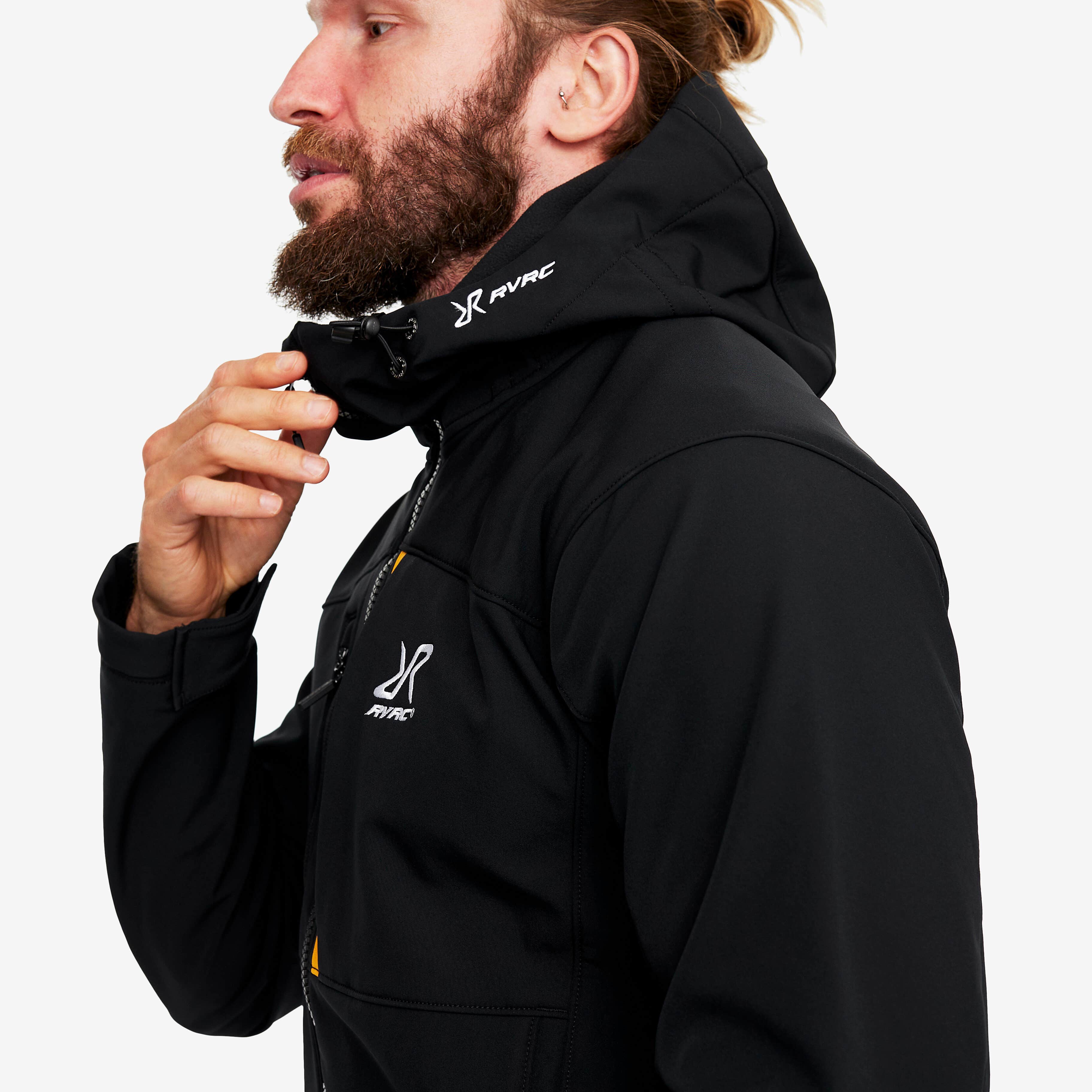 Hiball Jacket Homme Black/Radiant Yellow