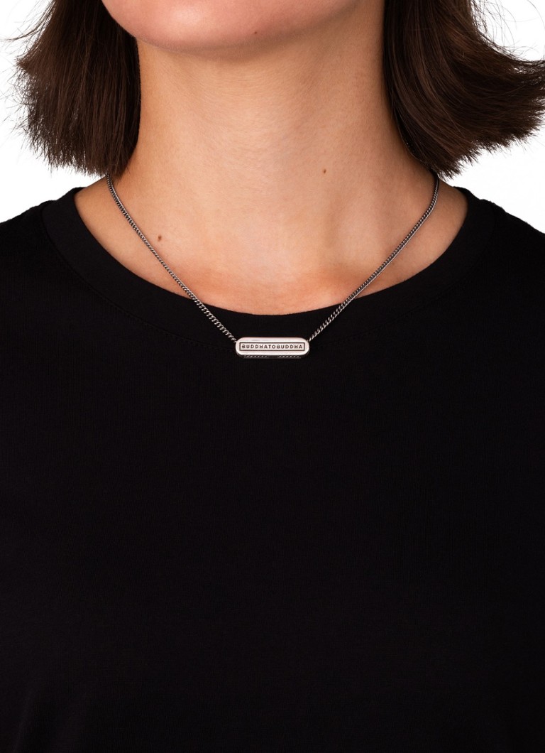 Colier din argint cu logo Buddha XS pentru Buddha
