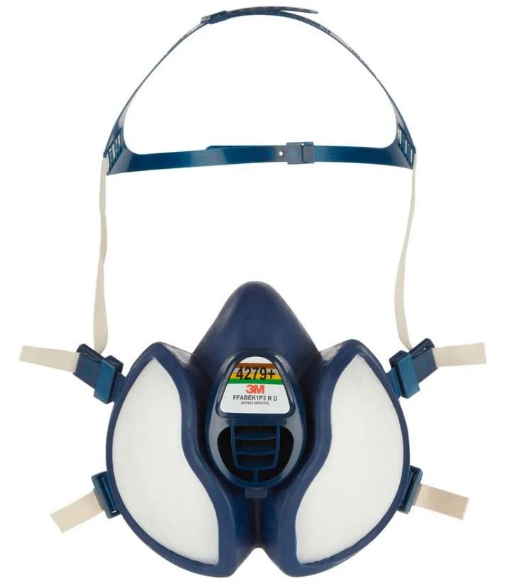 Mascarilla de media cara reutilizable sin mantenimiento 3M 1.21.15.427.95 4279+, FFABEK1P3 D Filters, 1 unidad.