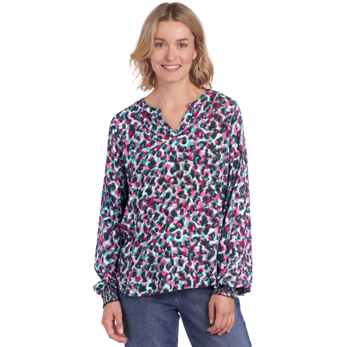 Damen Bluse mit Allover-Muster
