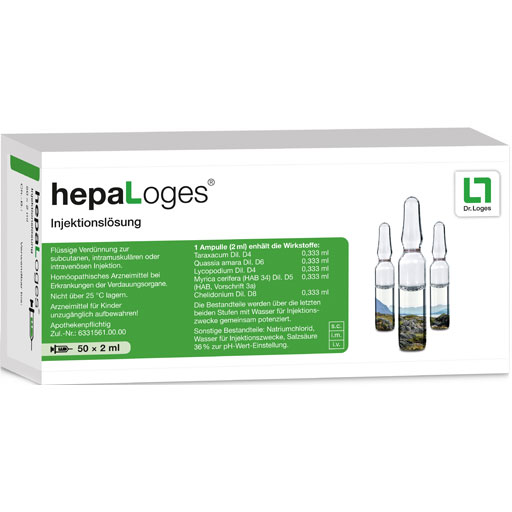 HEPALOGES Injektionslösung Ampullen  50X2 ml  Ampullen