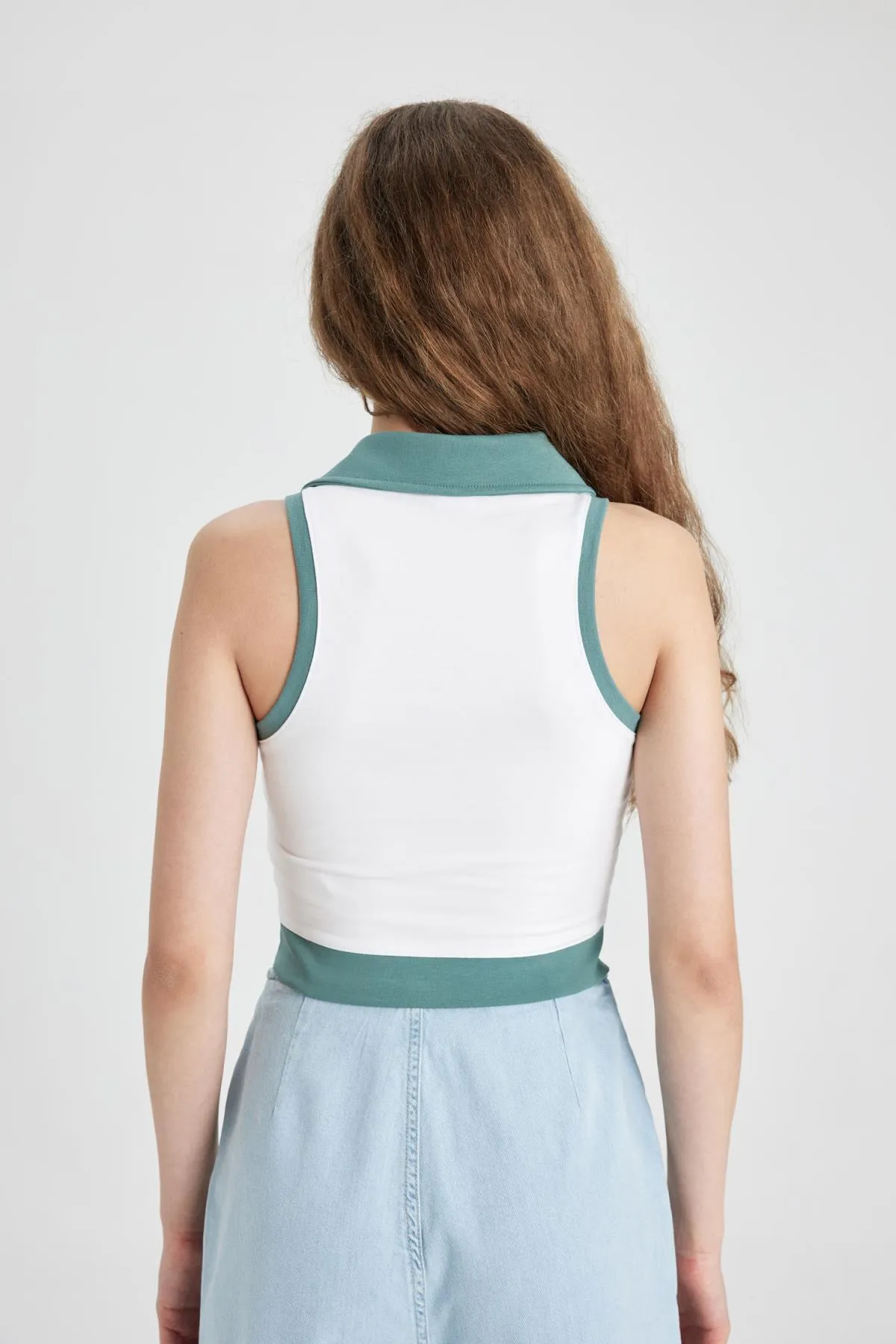 DeFacto  Sport-Tanktop - Weiß - Schnitt