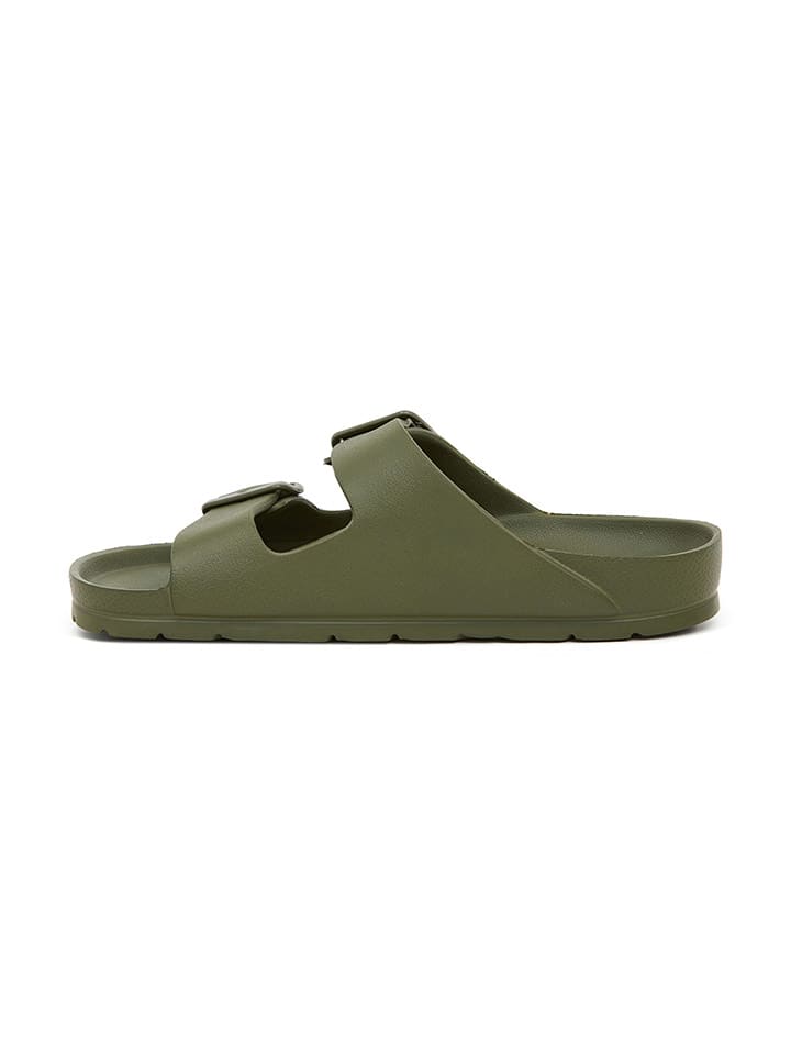 SABOKETS Pantoletten in Khaki günstig kaufen
