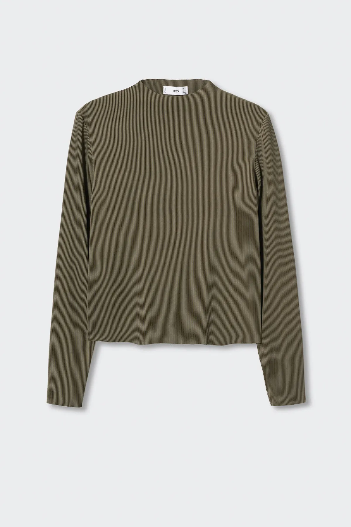 MANGO Woman  Dunkles Khaki-T-Shirt für Damen