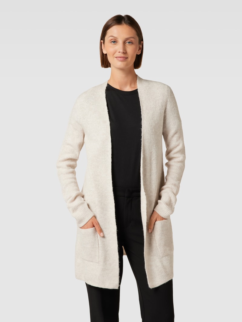 Cardigan mit Eingrifftaschen in beige