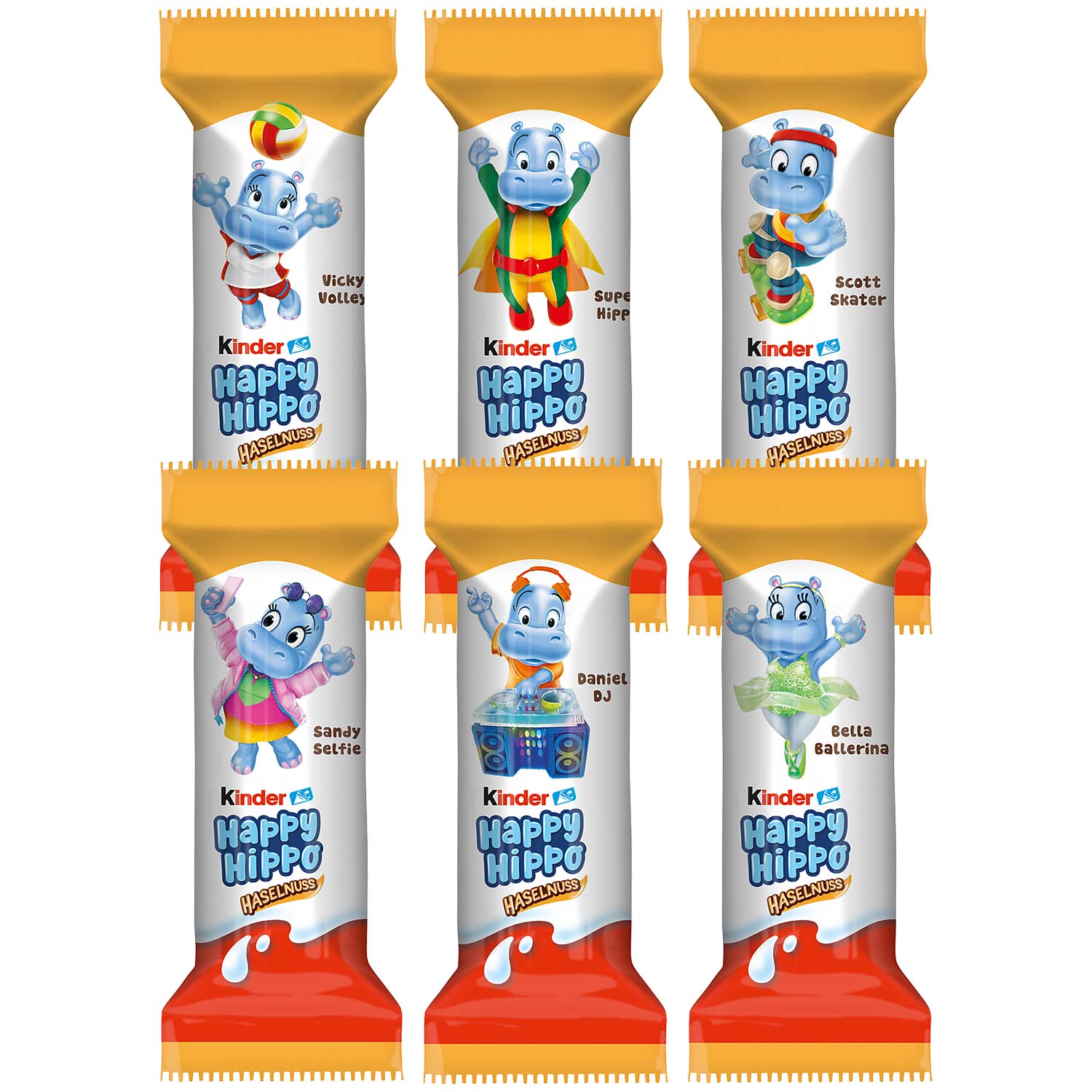kinder Happy Hippo Haselnuss