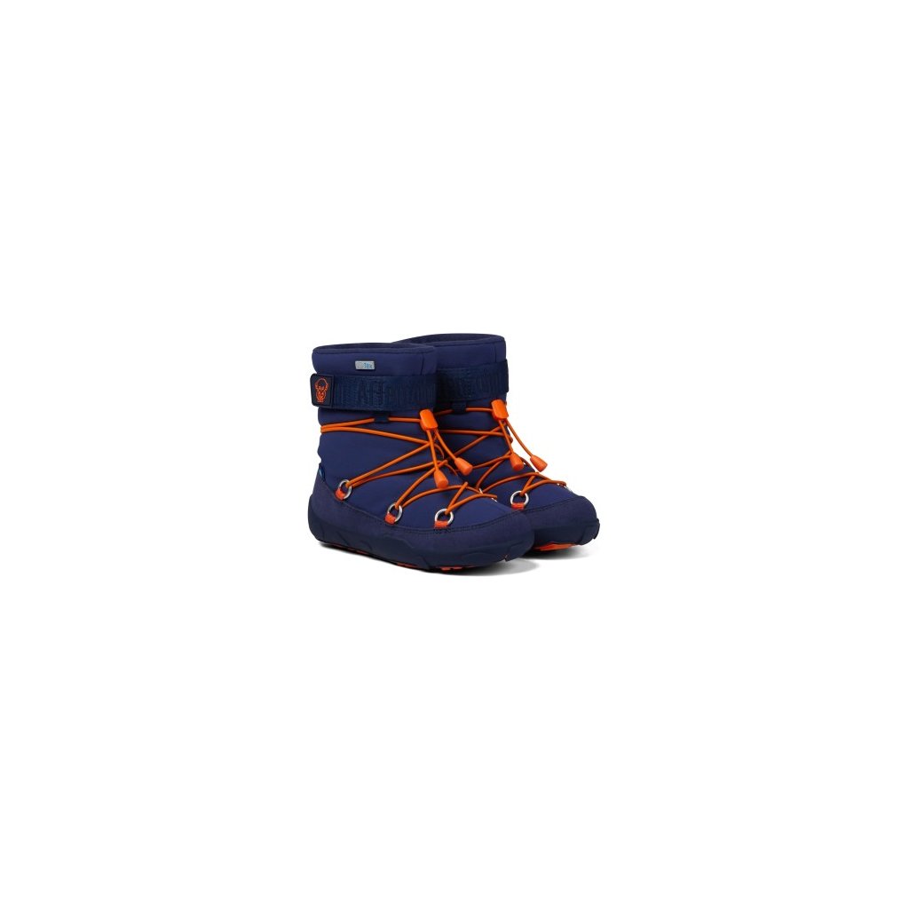 Affenzahn Schneestiefel Vegan Snowy Elefant Blau Winterbarfußschuhe