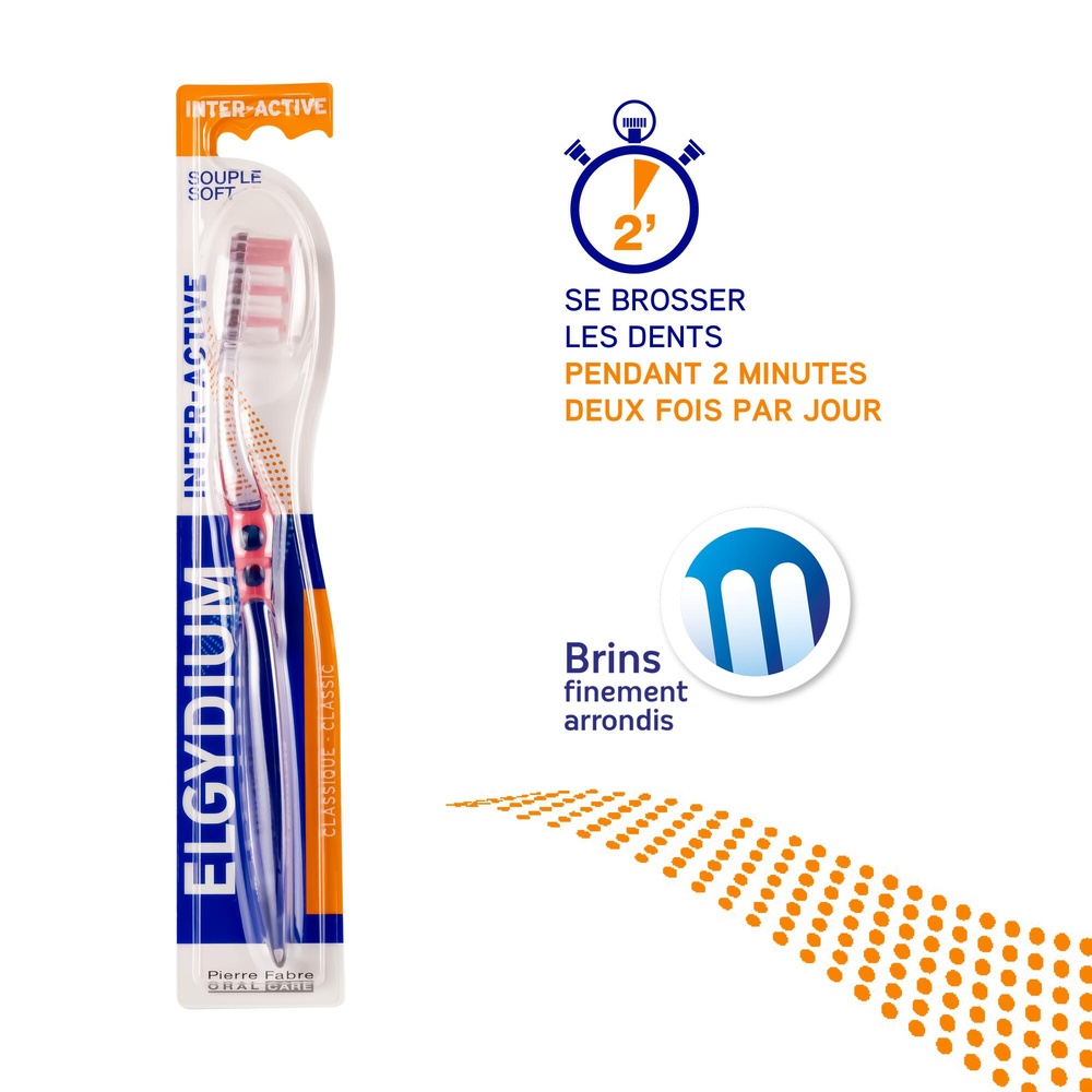 Oral Care ELGYDIUM Inter Active Souple Brosse à dents