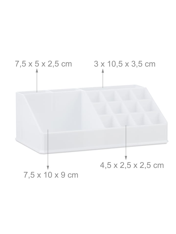 relaxdays Makeup Organizer in Weiß günstig kaufen onesize