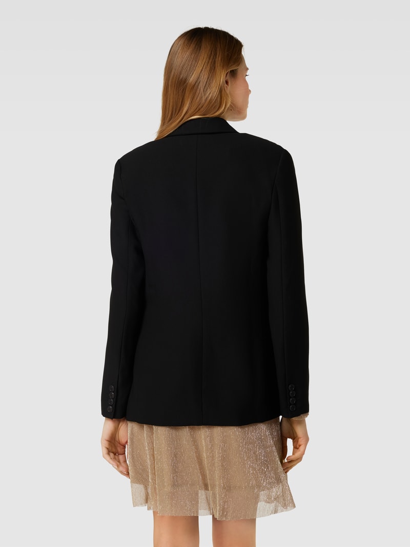 Blazer mit Pattentaschen in schwarz