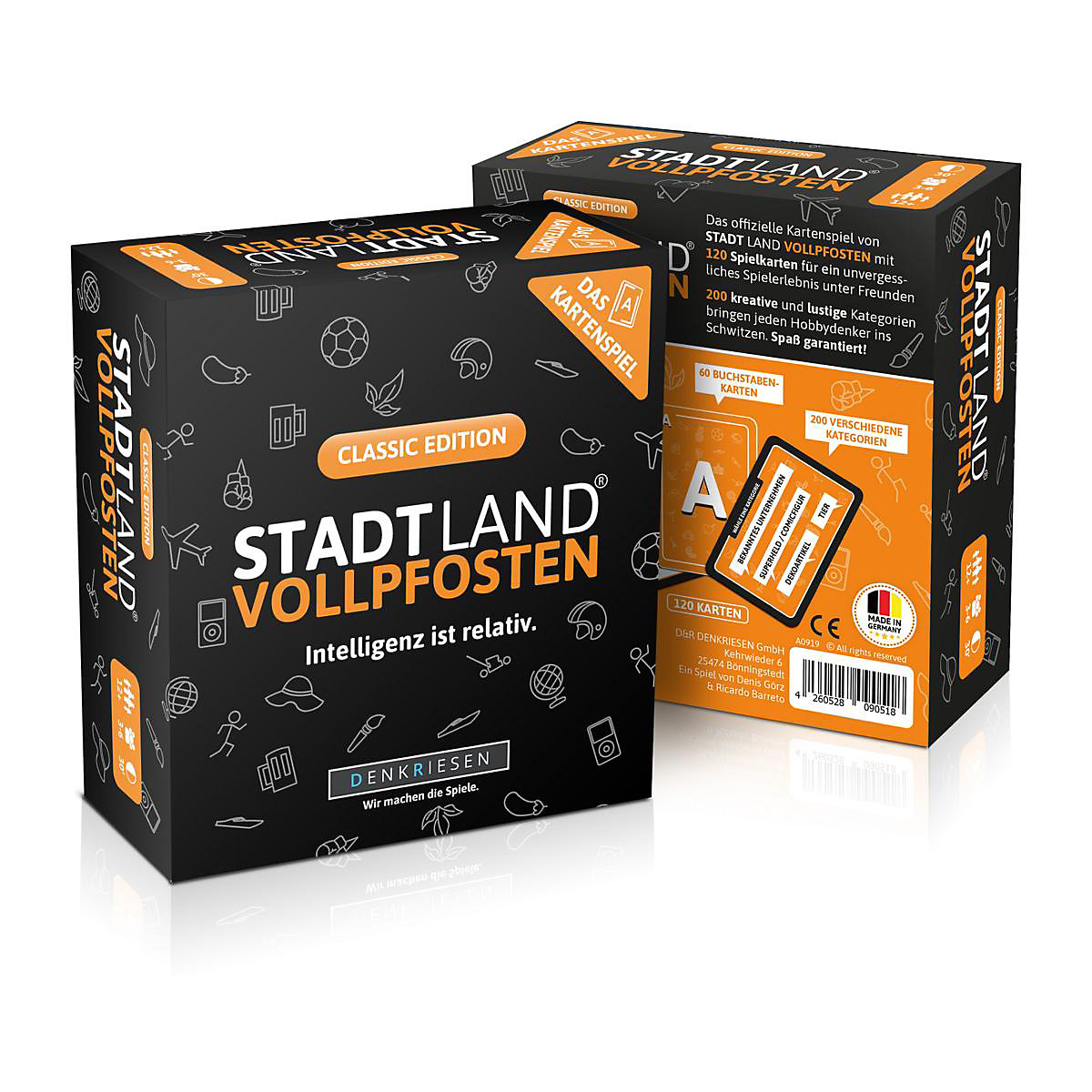 STADT LAND VOLLPFOSTEN® - Kartenspiel Classic