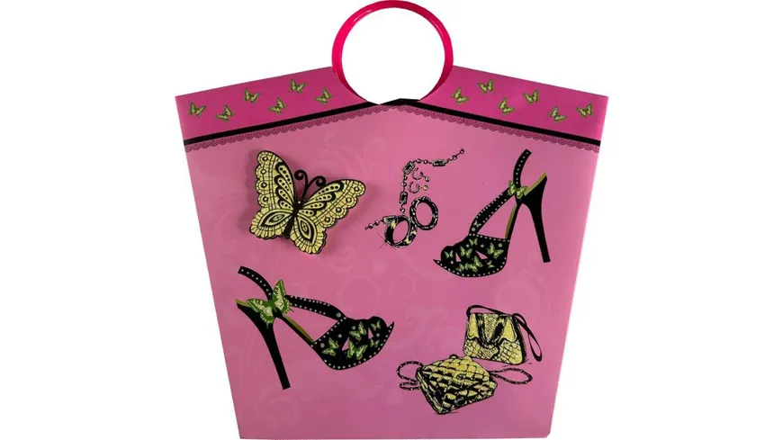 BOCK Geschenktüte Shopper Fashion 32X27X11cm PINK sortiert
