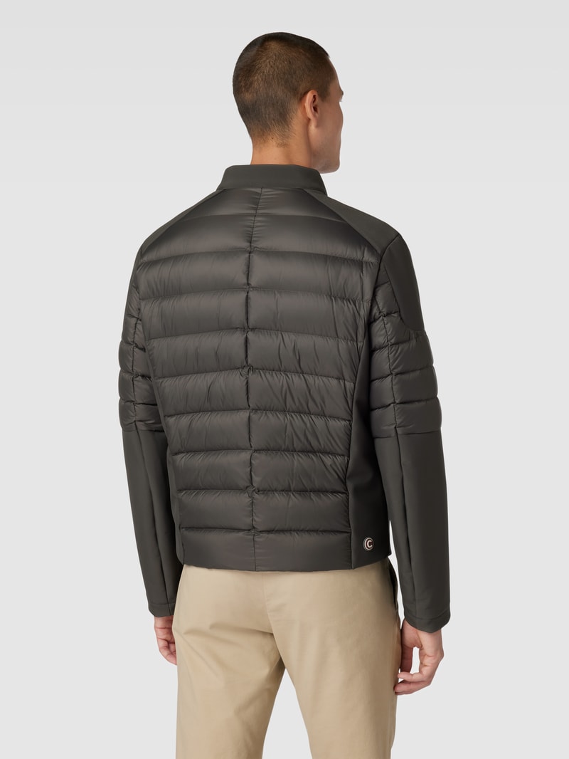 Daunenjacke mit Label-Detail in anthrazit