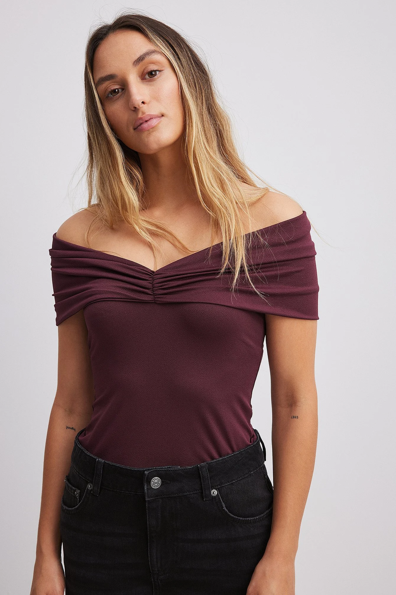 Schulterfreies Top