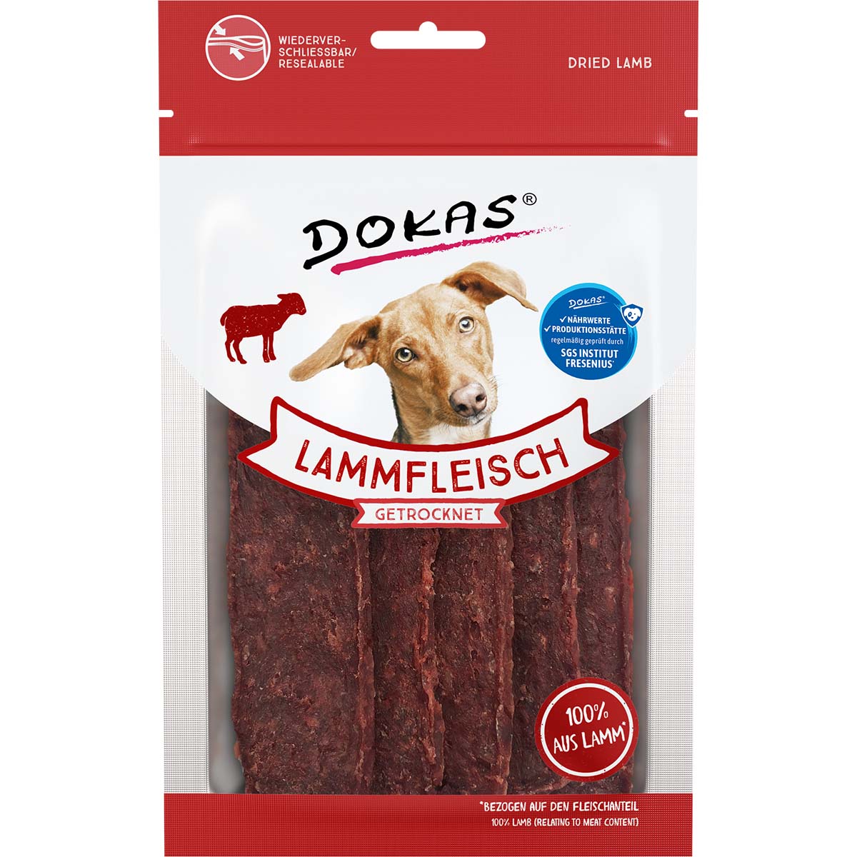 Dokas Hundesnack Lammfleisch getrocknet kaufen bei ZooRoyal