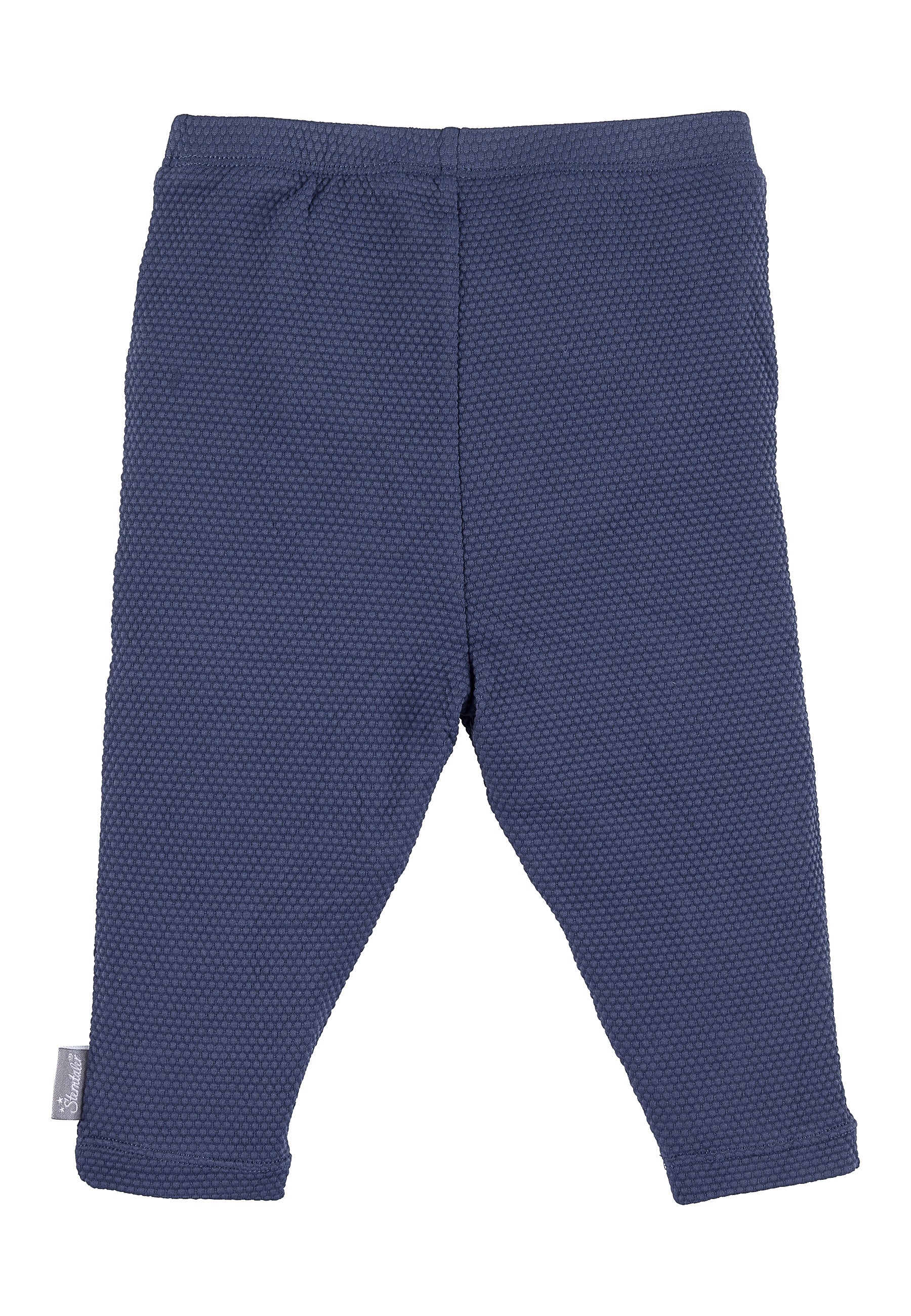 Leggings aus Strukturmaterial in blau