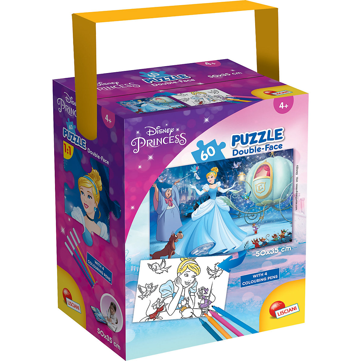 Puzzle 60 Teile - Aschenputtel, Doppelseitiges Puzzle