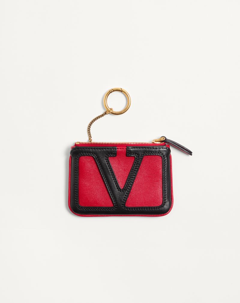 Chaveiro de couro napa Valentino Garavani Viva Superstar