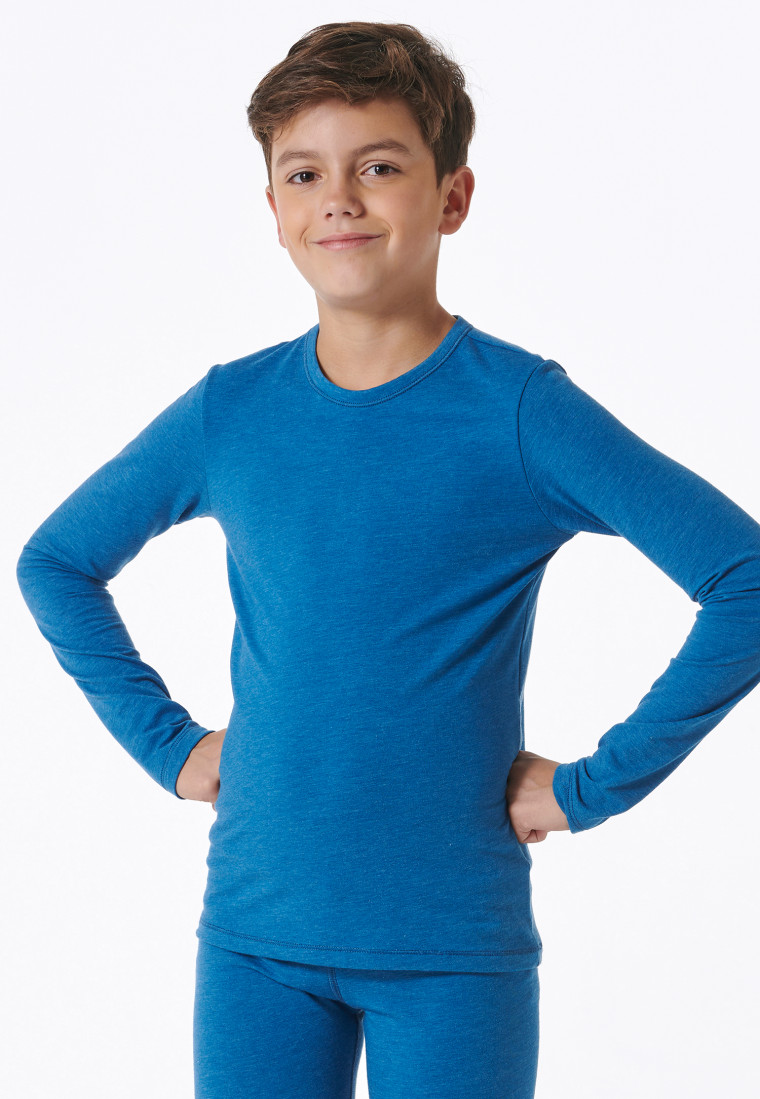 Shirt langarm unisex blau - Active