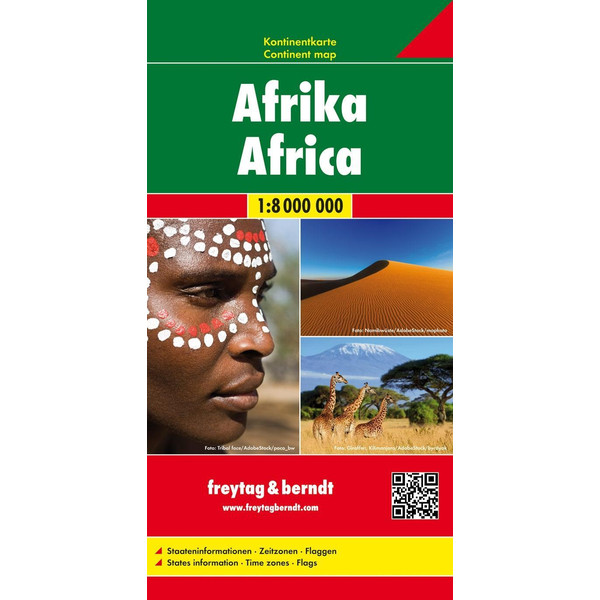 Afrika, Kontinentkarte 1:8 000 000 - Straßenkarte