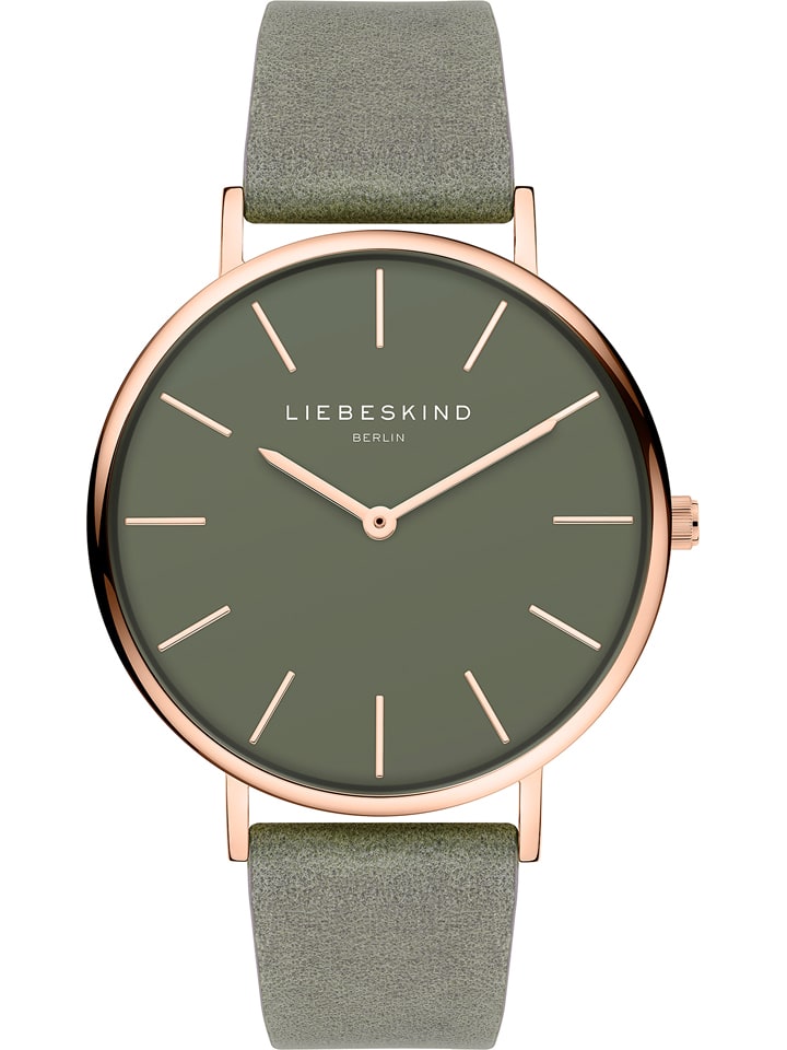 Liebeskind Quarzuhr in Grün/ Roségold günstig kaufen onesize