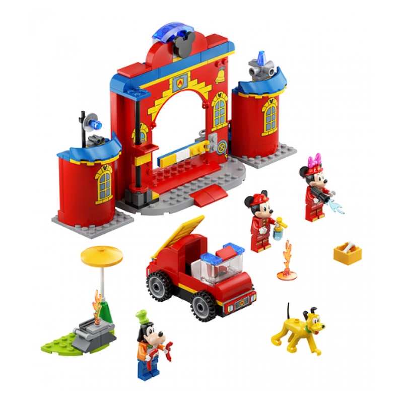 10776 La caserne et le camion de pompiers de Mickey et ses amis LEGO 4+