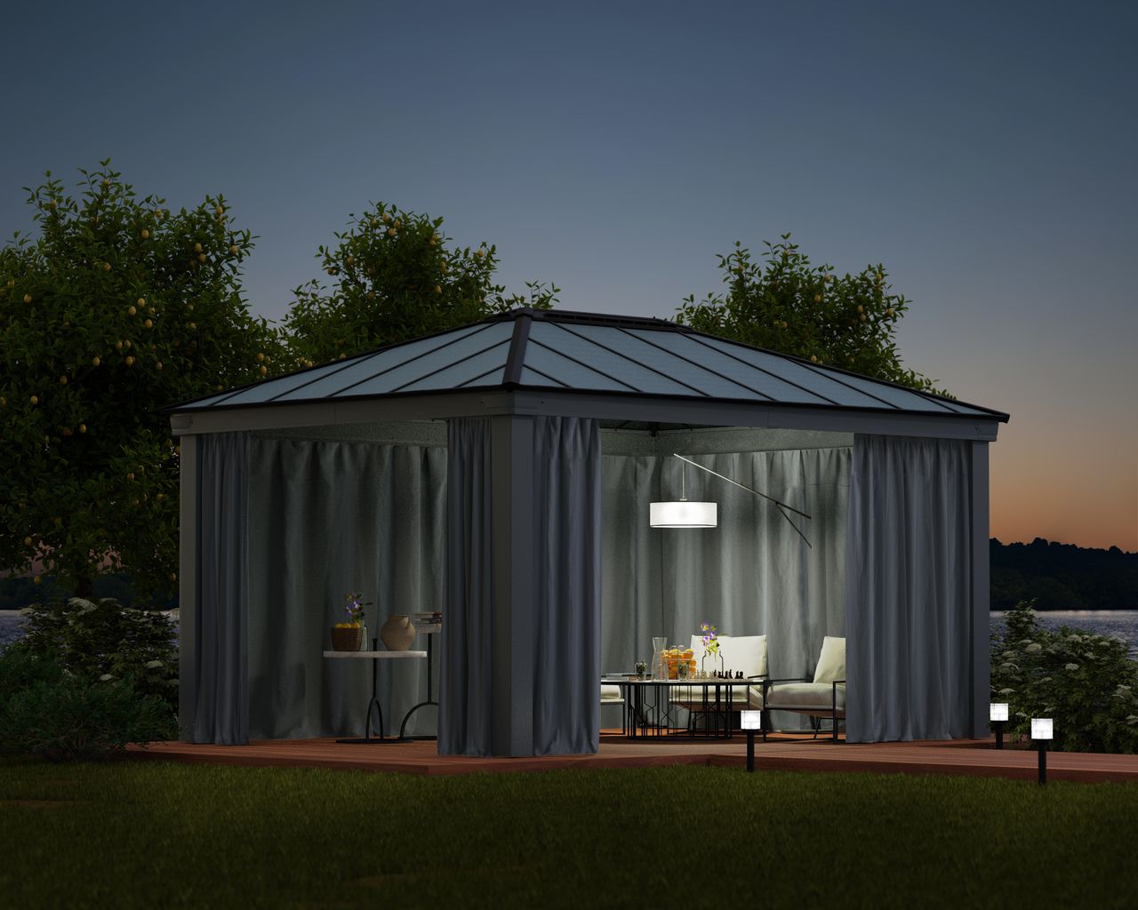 Canopia by Palram Vorhangset für Pavillon Dallas 212x440cm