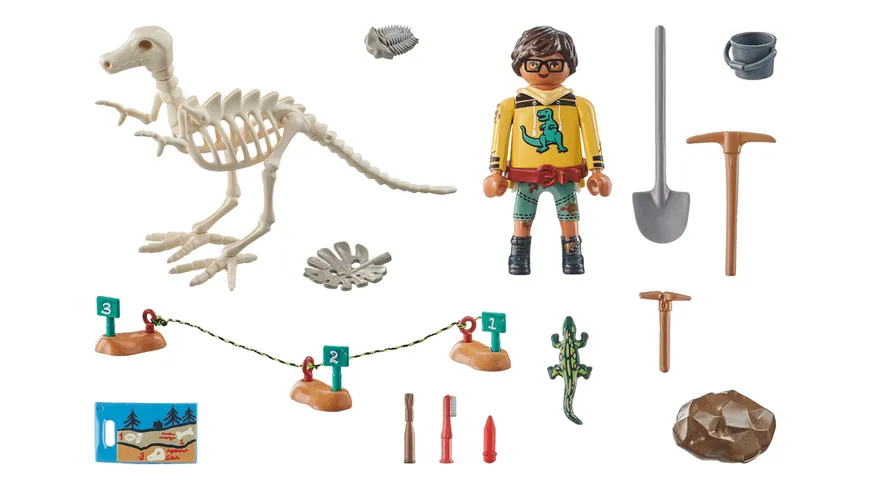 PLAYMOBIL 71527 DINOS Ausgrabungsstätte mit Dino-Skelett