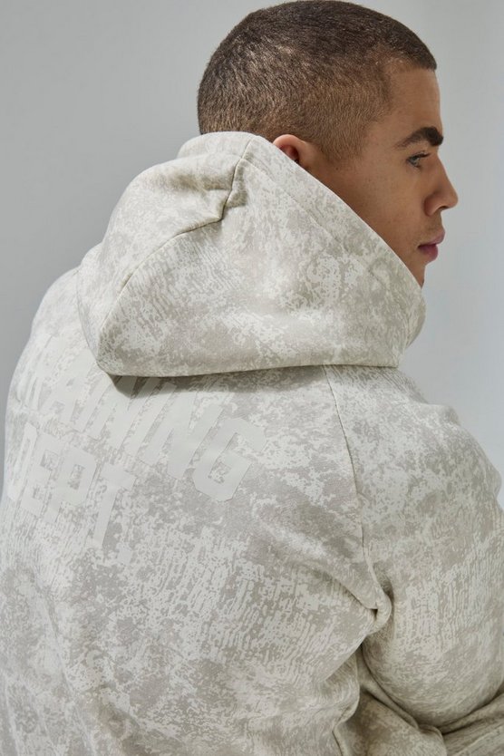 Active Training Dept Camo Boxy Hoodie
