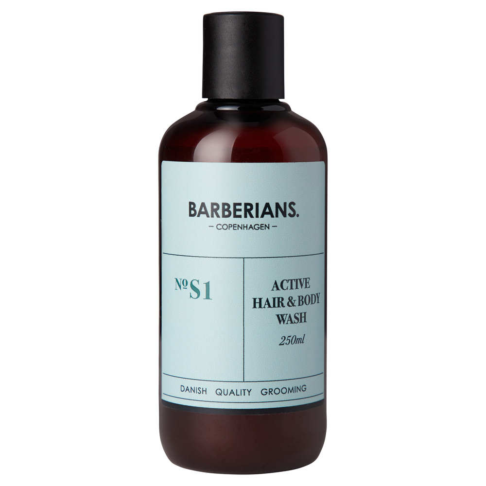 Barberians Copenhagen Active Hair & Body wash 2-en-1 Shampooing et Gel Douche