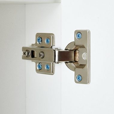 CLIPOP Badezimmerspiegelschrank Wandschrank 29.5 x 23.5x 60cm Eckschrank