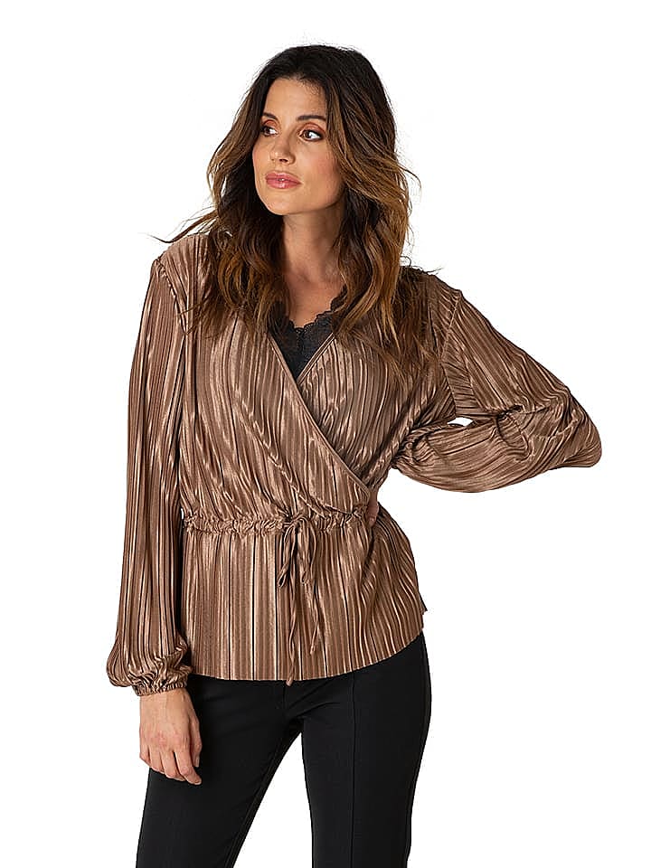 IVY BEAU Bluse in Hellbraun günstig kaufen 46