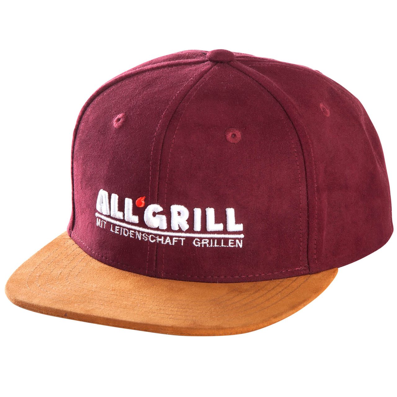 PaellaWorld International Paella World Snapback Kappe weinrot 100% Baumwolle flexibel einstellbar