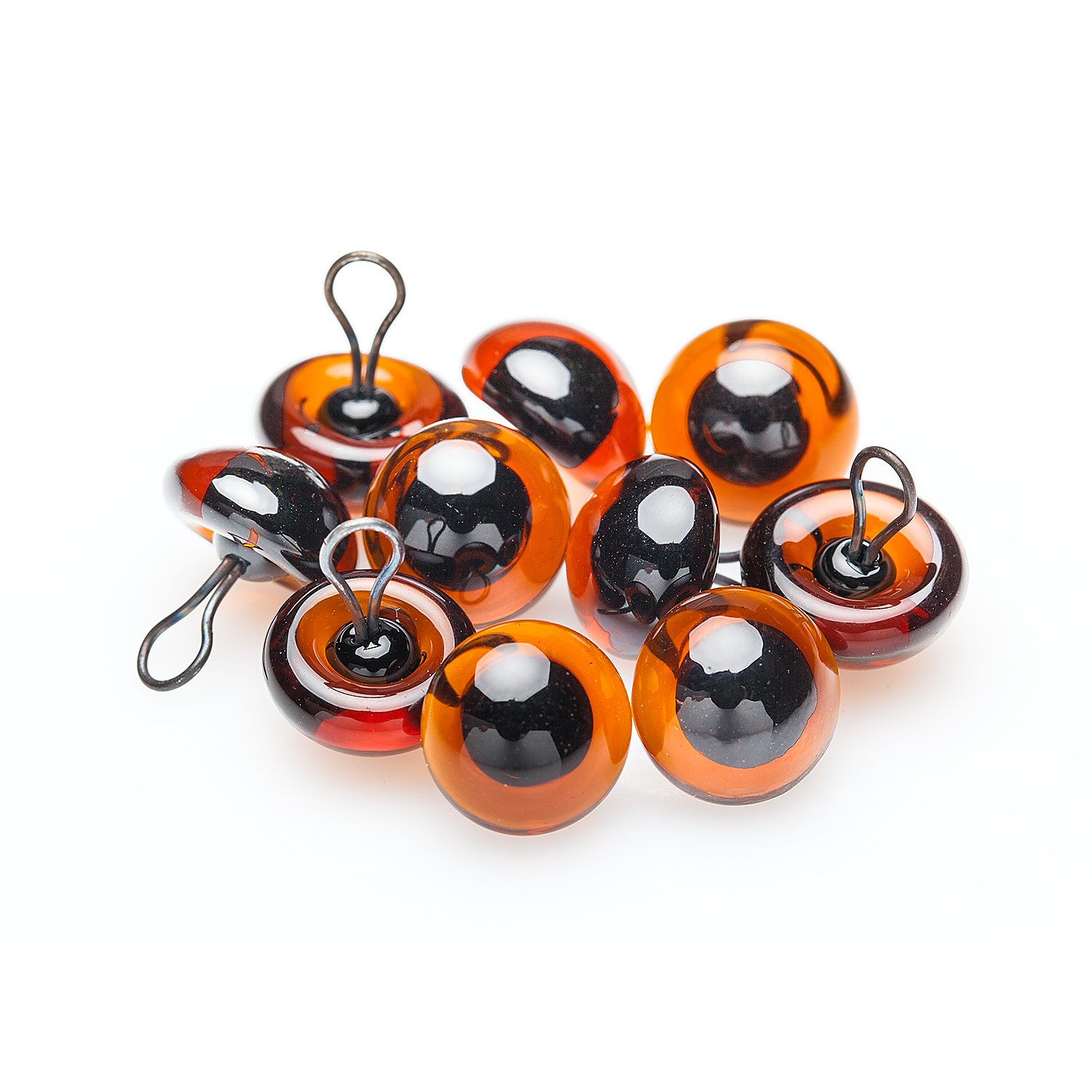 Hochwertige Glasaugen, 10 mm, 10 Stück
