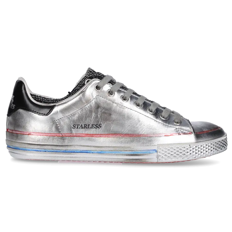 Hidnander - Sneaker low 1F20S Kalbsleder - silber